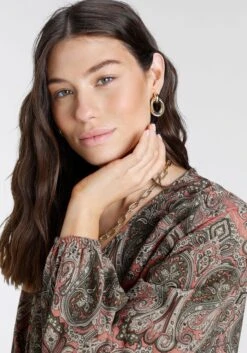 Laura Scott Jurk Met Overhemdkraag -TrendyTijd Verkoop laura scott jurk met overhemdkraag multicolor 3