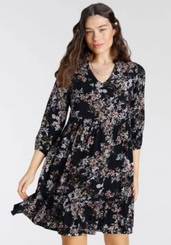 Laura Scott Jurk Met Overhemdkraag -TrendyTijd Verkoop laura scott jurk met overhemdkraag zwart 8