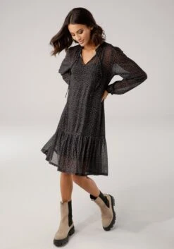 Gerry Weber Gedessineerde Jurk -TrendyTijd Verkoop laura scott meshjurk met bloemenprint