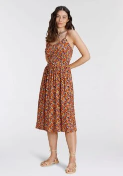 CREATION L PREMIUM Jerseyjurk Punta Di Roma-jurk -TrendyTijd Verkoop laura scott zomerjurk geel 4