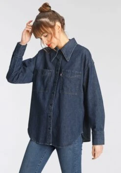 Boysen's Maxi-jurk In Uitlopend Model - In Vele Verschillende Dessins - Nieuwe Kleuren -TrendyTijd Verkoop levis jeansblouse jadon denim shirt met merk flag op de borstzak blauw 1