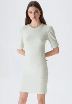 Vero Moda Mini-jurk VMELIS SL WIDE SHORT DRESS JRS -TrendyTijd Verkoop ltb jerseyjurk razozo wit