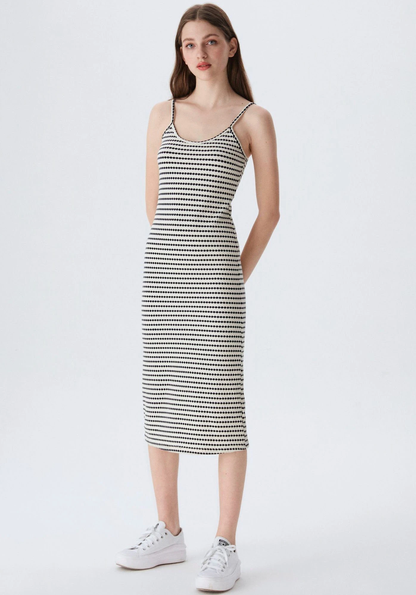 Calvin Klein Jurk Met Spaghettibandjes SLUB RIB STRAPPY 9 Calvin Klein Jurk Met Spaghettibandjes SLUB RIB STRAPPY - Afbeelding 7