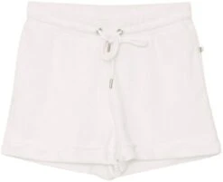 Comma Mini-jurk -TrendyTijd Verkoop ltb sweatshort tipote in een eenvoudige look met bindstrik met vetersluiting wit 1