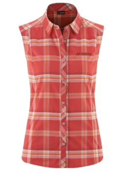 Heine Chiffonjurk Gedessineerde Jurk -TrendyTijd Verkoop maier sports functionele blouse sana sleeveless rood