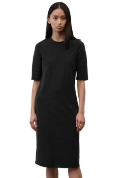 Marc O'Polo Gedessineerde Jurk 21565 -TrendyTijd Verkoop marc opolo jerseyjurk 59217 zwart