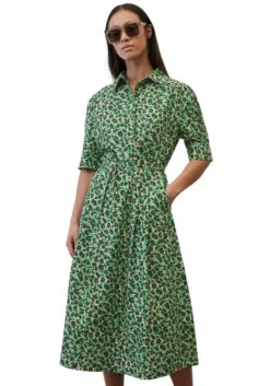 Vero Moda Jurk In Overgooiermodel VMGOLD RIB SL V-NCK BELOWKN DRESS -TrendyTijd Verkoop marc opolo jurk met overhemdkraag 7