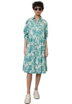 Marc O'Polo Jurk Met Overhemdkraag -TrendyTijd Verkoop marc opolo jurk met overhemdkraag blauw 6