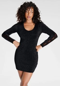 Vero Moda Midi-jurk VMLANA L/S MIDI DRESS WVN -TrendyTijd Verkoop melrose tricotjurk 21