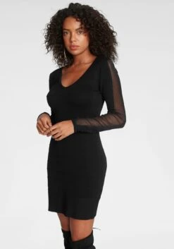 Calvin Klein Jurk Met Spaghettibandjes RECYCLED CDC ICONIC CAMI DRESS Met Verborgen Calvin Klein-logo-stempeldruk -TrendyTijd Verkoop melrose tricotjurk met mesh strepen zwart