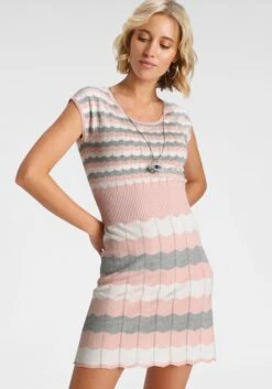 Tommy Hilfiger Curve Jurk Met Overhemdkraag CRV ORG CO STRIPE MIDI SHIRT DRS -TrendyTijd Verkoop melrose tricotjurk van licht ajourbreisel roze