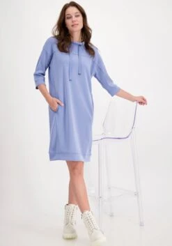 ONLY CARMAKOMA Gedessineerde Jurk CARANITA DENIZIA 3/4 SHIRT BLK DRS AOP -TrendyTijd Verkoop monari sweatjurk blauw