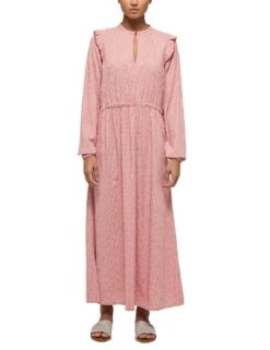 Laura Scott Jurk Met Overhemdkraag -TrendyTijd Verkoop mustang maxi jurk style fanny cv dress roze
