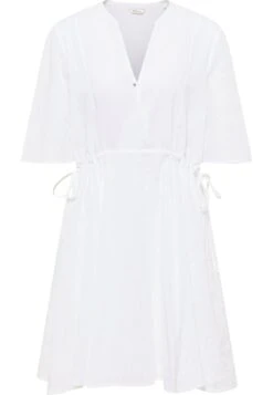 MUSTANG Mini-jurk Frida CO Dress -TrendyTijd Verkoop mustang mini jurk frida co dress wit 1