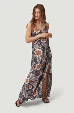 O'Neill Maxi-jurk "Mix And Match" -TrendyTijd Verkoop oneill maxi jurk mix and match zwart 6