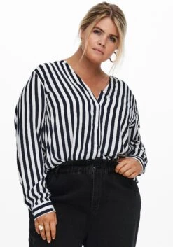 MUSTANG Midi-jurk Frida Denim Dress -TrendyTijd Verkoop only carmakoma blouse met lange mouwen carsweet ls shirt ess aop wit 1