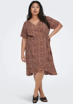 Pepe Jeans Geruite Jurk Olena (1-delig) 30 Pepe Jeans Geruite Jurk Olena (1-delig) -TrendyTijd Verkoop only carmakoma wikkeljurk carlivia met ruches roze 1