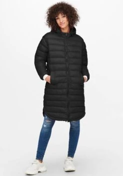 CREATION L PREMIUM Zomerjurk Linnen Jurk 30 CREATION L PREMIUM Zomerjurk Linnen Jurk -TrendyTijd Verkoop only doorgestikte jas onlmelody oversize quilted coat zwart