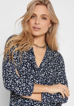 Only Gedessineerde Jurk ONLCARLY -TrendyTijd Verkoop only gedessineerde jurk onlcarly blauw 3