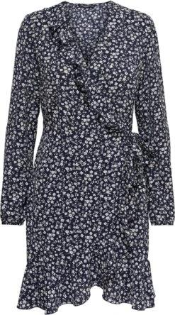 Only Gedessineerde Jurk ONLCARLY -TrendyTijd Verkoop only gedessineerde jurk onlcarly blauw 5