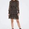 Only Gedessineerde Jurk ONLISLA L/S SMOCK DRESS PTM 2 Only Gedessineerde Jurk ONLISLA L/S SMOCK DRESS PTM -TrendyTijd Verkoop only gedessineerde jurk onlisla l s smock dress ptm bruin 1