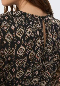 Only Gedessineerde Jurk ONLISLA L/S SMOCK DRESS PTM -TrendyTijd Verkoop only gedessineerde jurk onlisla l s smock dress ptm bruin 4