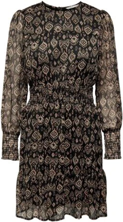 Only Gedessineerde Jurk ONLISLA L/S SMOCK DRESS PTM -TrendyTijd Verkoop only gedessineerde jurk onlisla l s smock dress ptm bruin 6