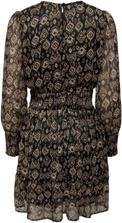 Only Gedessineerde Jurk ONLISLA L/S SMOCK DRESS PTM -TrendyTijd Verkoop only gedessineerde jurk onlisla l s smock dress ptm bruin 7
