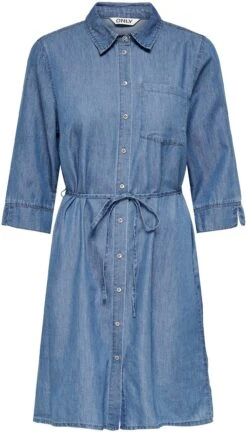 LTB Gedessineerde Jurk Zoyapa 31 LTB Gedessineerde Jurk Zoyapa -TrendyTijd Verkoop only jeansjurk onlbea shirt dress dnm bjbox blauw 3