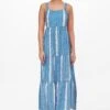Only Jurk In Overgooiermodel ONLELLA ATHENA STRAP CALF DRESS -TrendyTijd Verkoop only jurk in overgooiermodel onlella athena strap calf dress blauw 1