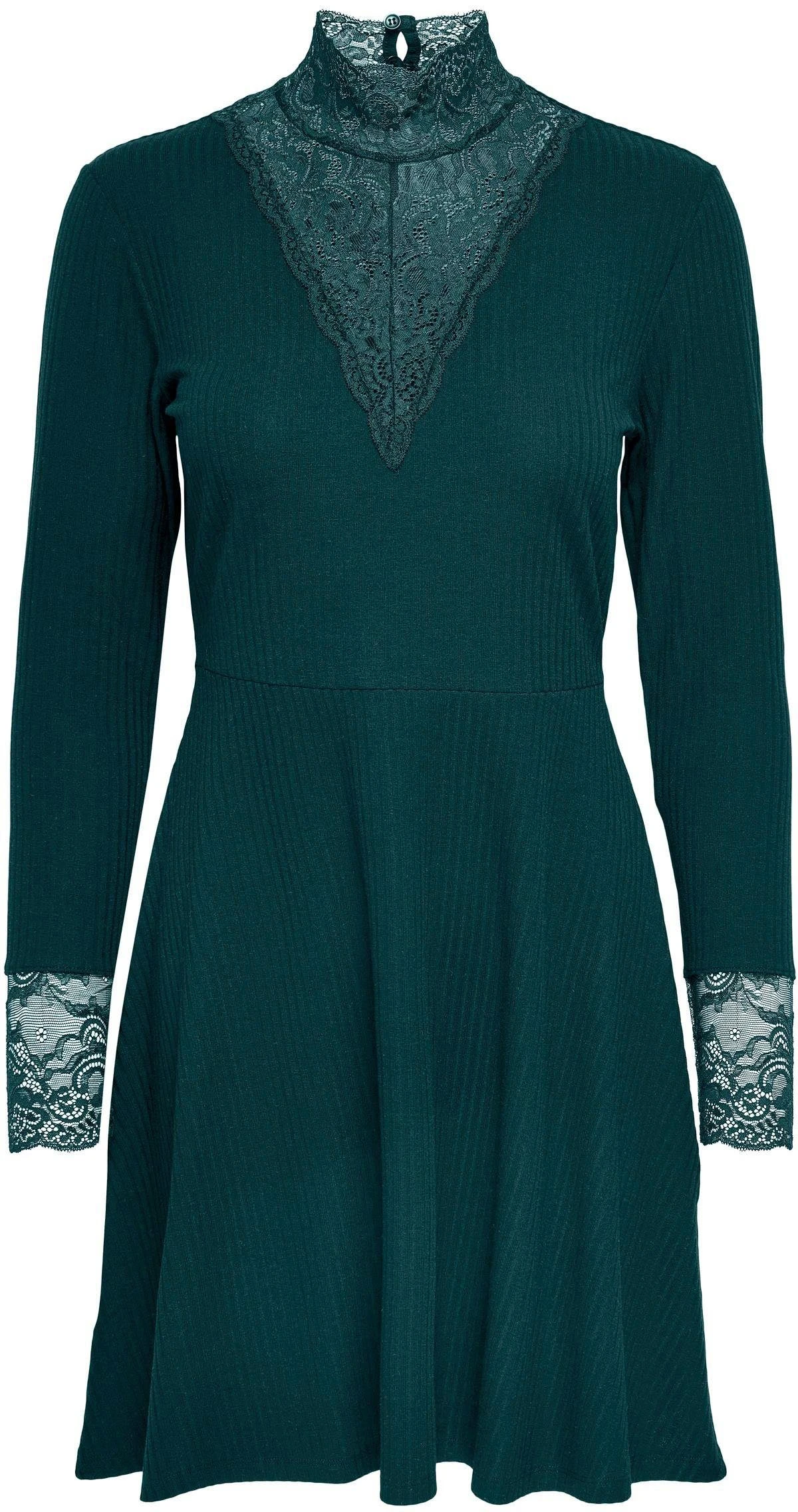 Only Kanten Jurk ONLNELLA L/S LACE MIX DRESS 3 Only Kanten Jurk ONLNELLA L/S LACE MIX DRESS