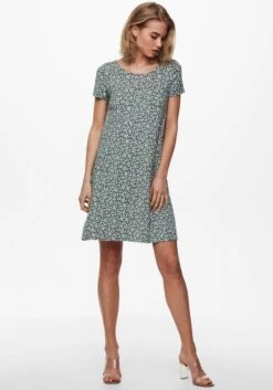 Vero Moda Maxi-jurk VMSILO SS 7/8 DRESS WVN BTQ -TrendyTijd Verkoop only mini jurk onlbera back lace up s s dress jrs noos groen 10