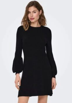 Only Mini-jurk ONLIBI LS O-NECK DRESS CC KNT