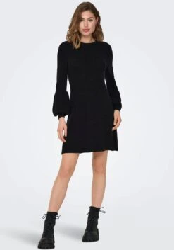Only Mini-jurk ONLIBI LS O-NECK DRESS CC KNT -TrendyTijd Verkoop only mini jurk onlibi ls o neck dress cc knt zwart 7