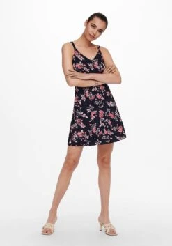 Only Mini-jurk ONLKARMEN S/L SHORT DRESS -TrendyTijd Verkoop only mini jurk onlkarmen s l short dress blauw 4