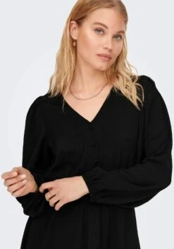 Only Mini-jurk ONLMETTE LS V-NECK SMOCK DRESS 20 Only Mini-jurk ONLMETTE LS V-NECK SMOCK DRESS -TrendyTijd Verkoop only mini jurk onlmette ls v neck smock dress zwart 4