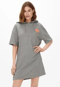 Q/S Designed By Midi-jurk -TrendyTijd Verkoop only sweatjurk onlgemma s s palm dress grijs