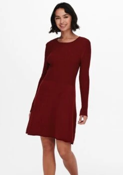 Tom Tailor Denim Tricotjurk Casual Jurk Met Ribstructuur (1-delig) -TrendyTijd Verkoop only tricotjurk onlalma l s o neck dress knt noos rood