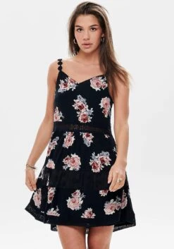 Ambria Gedessineerde Jurk 30 Ambria Gedessineerde Jurk -TrendyTijd Verkoop only zomerjurk onlkarmen anne life s l dress met kanten details blauw 3
