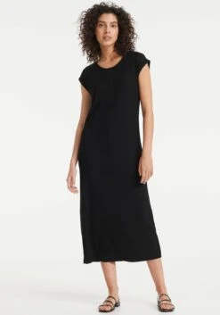 OPUS Midi-jurk WInston In Fraaie Jersey Ribkwaliteit