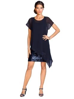 Calvin Klein Midi-jurk RECYCLED CDC MIDI SLIP DRESS -TrendyTijd Verkoop patrizia dini by heine cocktailjurk blauw 3