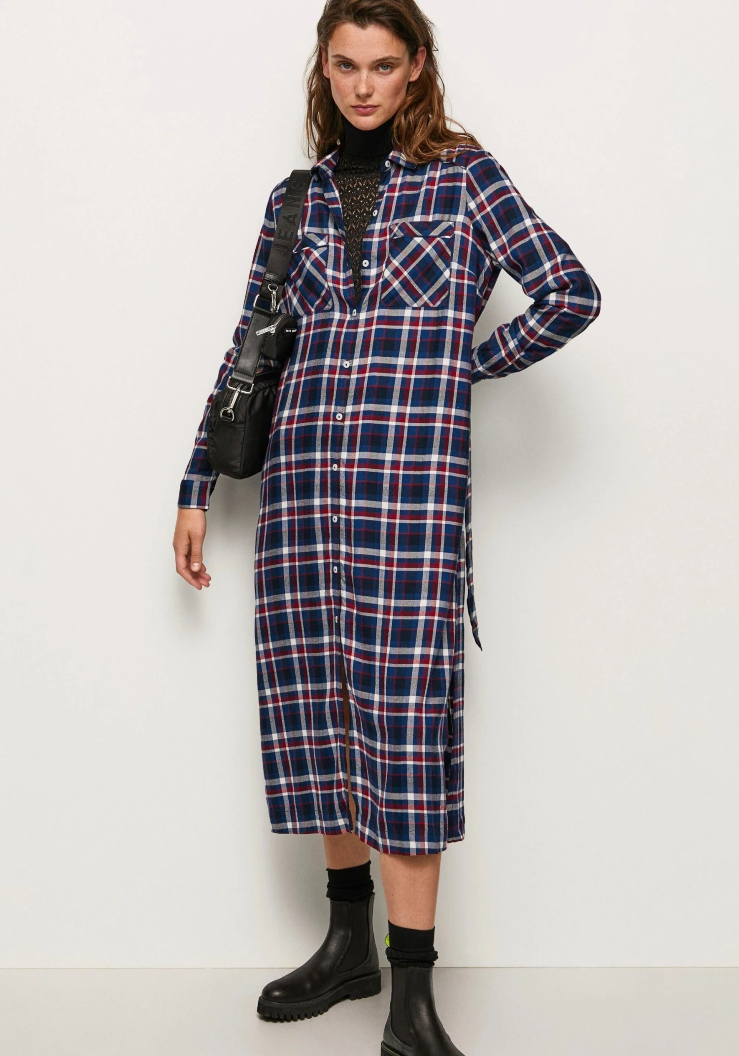 Pepe Jeans Geruite Jurk Olena (1-delig) 6 Pepe Jeans Geruite Jurk Olena (1-delig) - Afbeelding 4