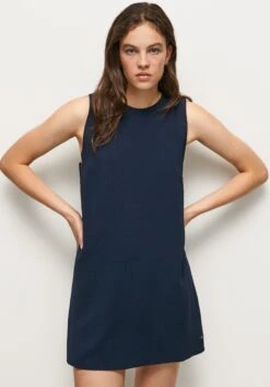 Cecil Gedessineerde Jurk Van Jersey Met Kleurrijke Print All-over -TrendyTijd Verkoop pepe jeans mini jurk ester in iconisch 2 in 1 design achter modellerende body voor jurk blauw 10