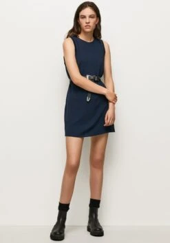Pepe Jeans Mini-jurk Ester In Iconisch 2-in-1 Design: Achter Modellerende Body, Voor Jurk -TrendyTijd Verkoop pepe jeans mini jurk ester in iconisch 2 in 1 design achter modellerende body voor jurk blauw 7