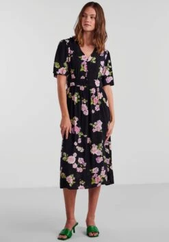 Pieces Gedessineerde Jurk PCTALA SS MIDI DRESS NOOS BC 22 Pieces Gedessineerde Jurk PCTALA SS MIDI DRESS NOOS BC -TrendyTijd Verkoop pieces gedessineerde jurk pctala ss midi dress noos bc 4