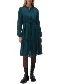 Tom Tailor Denim Chiffonjurk Mini-jurk Van Soepele Chiffon (1-delig) -TrendyTijd Verkoop q s designed by jurk met overhemdkraag jurk met crepestructuur