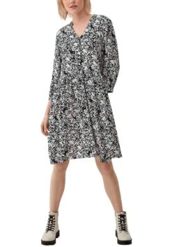 Q/S Designed By Midi-jurk -TrendyTijd Verkoop q s designed by midi jurk zwart 2