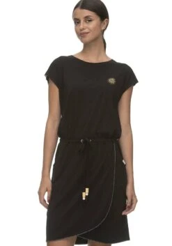 Vero Moda Jurk In Overgooiermodel VMGOLD RIB SL V-NCK BELOWKN DRESS -TrendyTijd Verkoop ragwear jerseyjurk maiyla organic 1