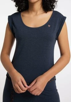 Ragwear Midi-jurk TAG MIDI Met Sierkraaltjes En Kwasten Aan Het Uiteinden Van De Bandjes (2-delig, Met Een Bindceintuur) -TrendyTijd Verkoop ragwear midi jurk tag midi met sierkraaltjes en kwasten aan het uiteinden van de bandjes 2 delig met een bindceintuur blauw 2