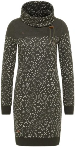 HaILYS Midi-jurk In Wikkellook -TrendyTijd Verkoop ragwear plus sweatjurk chloe dress plus 1